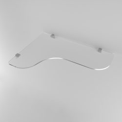 Полка из стекла прозрачная (P2-01) — изображение 2